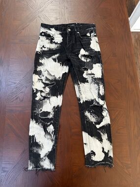 Saint Laurent Paris SS16 Crash Bleach Denim
